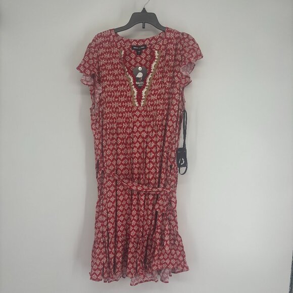 Nautica Women' Siesta Key Beach Printed Popover Dress Samba Multi Size Large NWT - Picture 2 of 5